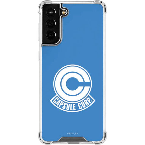 Dragon Ball Z Capsule Corp Galaxy S21 FE Clear Case